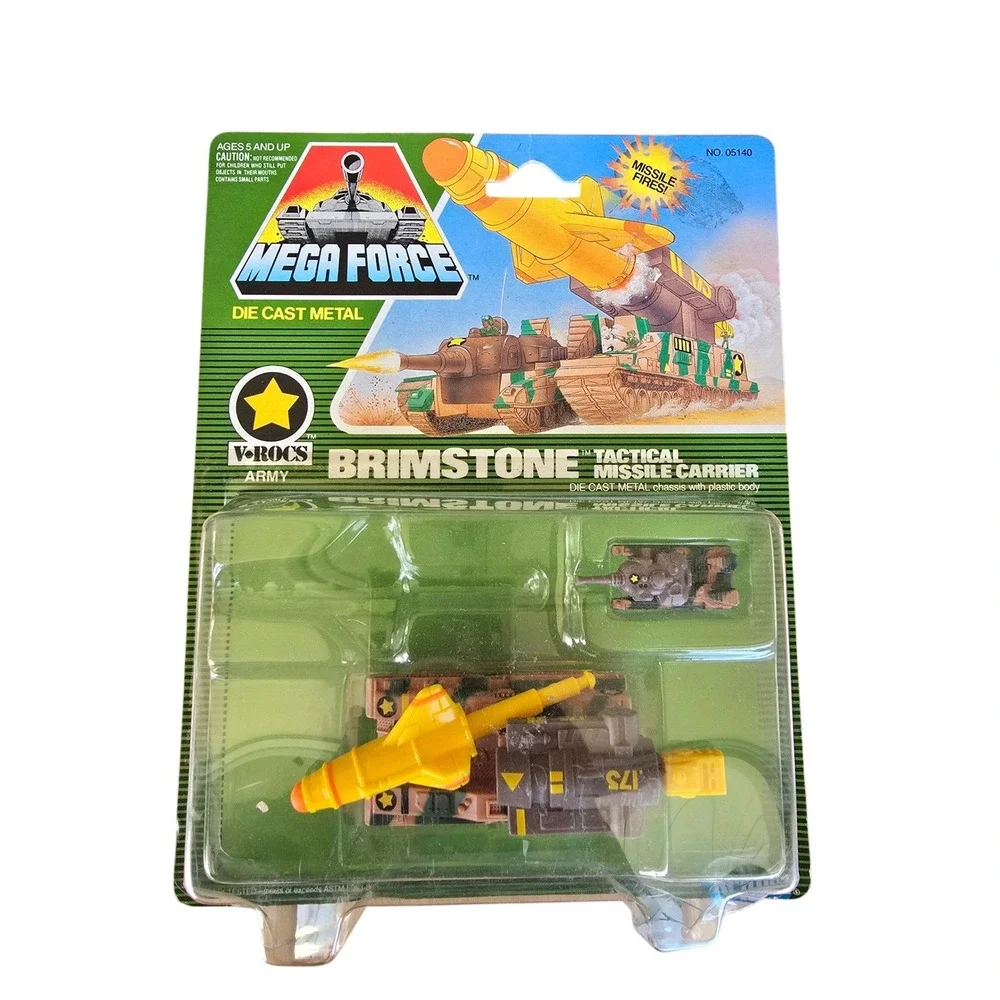 89 Mega Force Brimstone Tactical Missile Carrier Die Cast Metal V-Rocs Army 5140